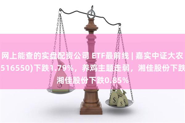 网上能查的实盘配资公司 ETF最前线 | 嘉实中证大农业ETF(516550)下跌1.79%，养鸡主题走弱，湘佳股份下跌0.85%