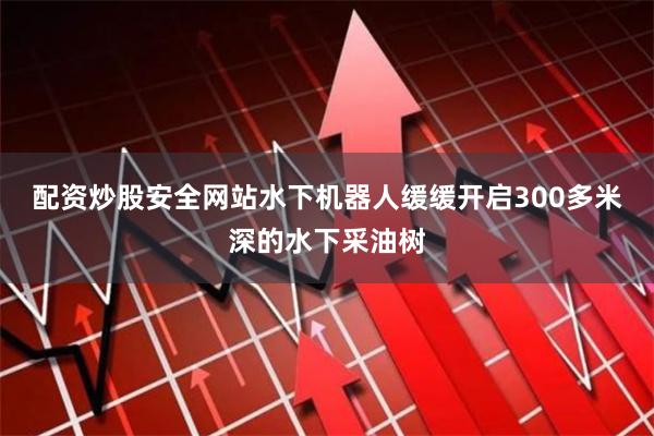 配资炒股安全网站水下机器人缓缓开启300多米深的水下采油树